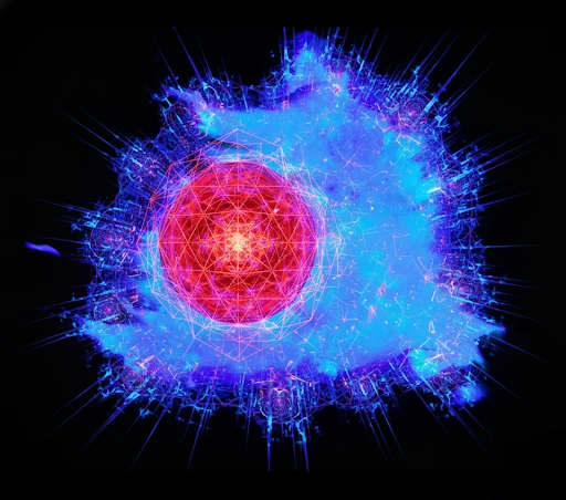 A fractal and geometric version of the original image